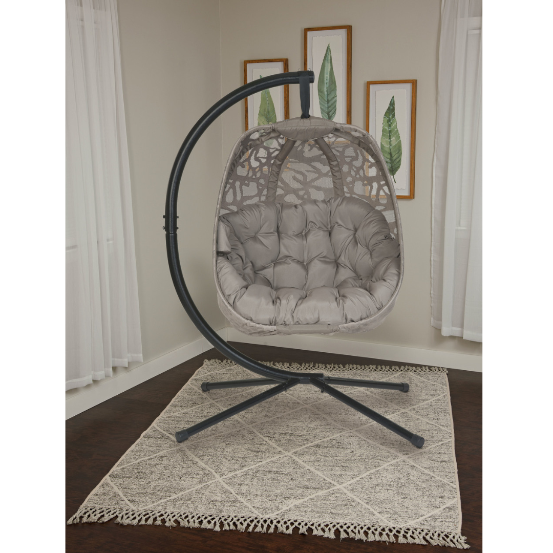 FlowerHouse Hanging Egg Patio Chairs with Stand - Indoor & Outdoor - primehubstore.shop Hanging Chairs