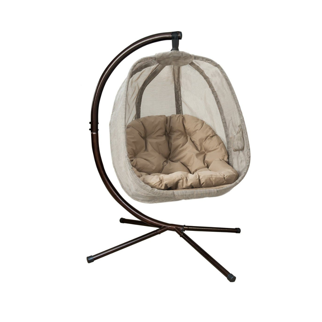 FlowerHouse Hanging Egg Patio Chairs with Stand - Indoor & Outdoor - primehubstore.shop Hanging Chairs