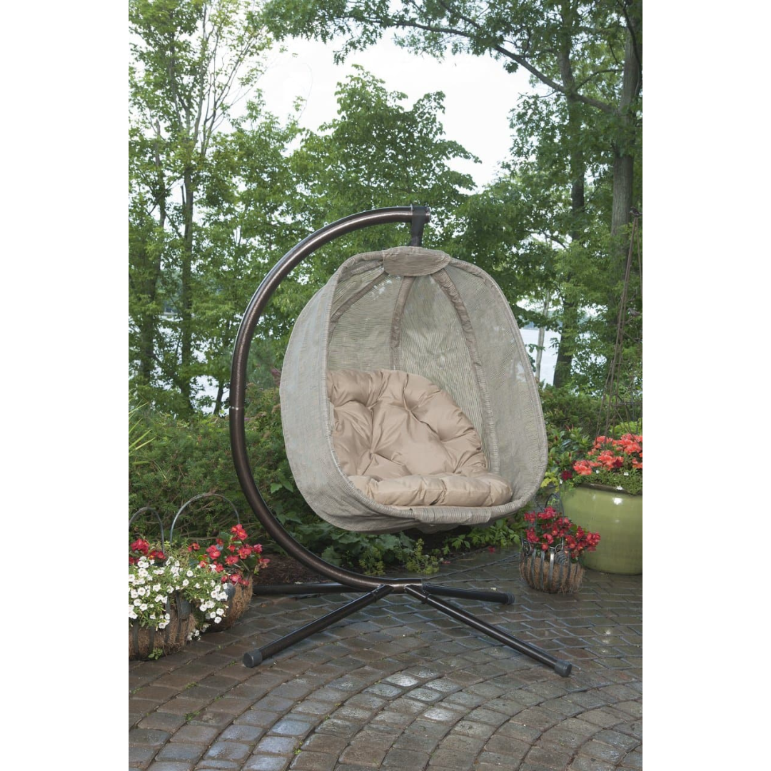 FlowerHouse Hanging Egg Patio Chairs with Stand - Indoor & Outdoor - primehubstore.shop Hanging Chairs