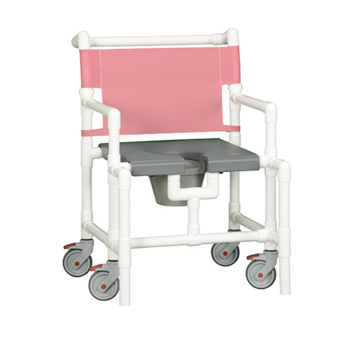 IPU Over-Size Bariatric Rolling Shower Chair & Bedside Commode - primehubstore.shop PVC Shower Chairs