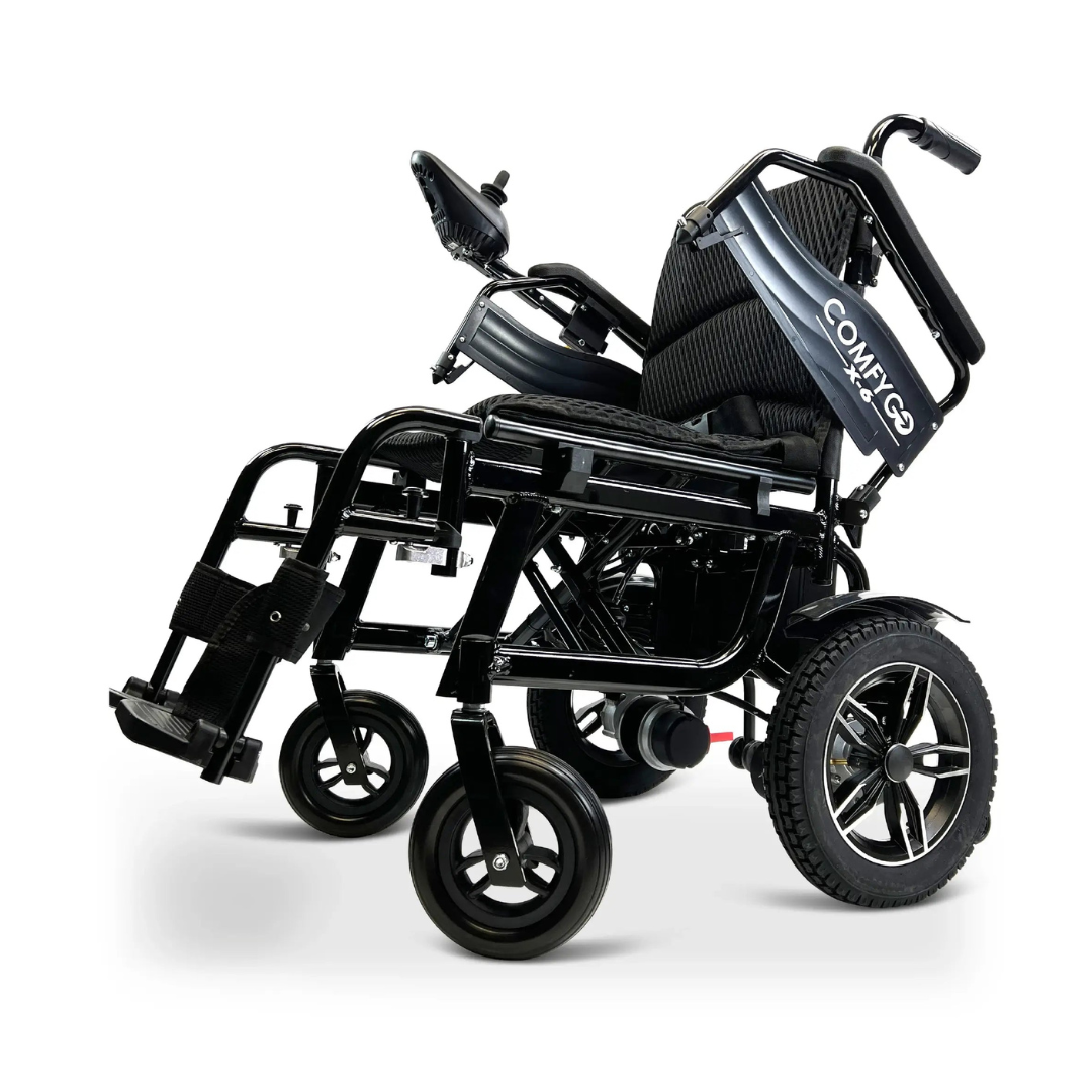 ComfyGo X-6 Lightweight Portable Electric Wheelchair - primehubstore.shop Power Chairs