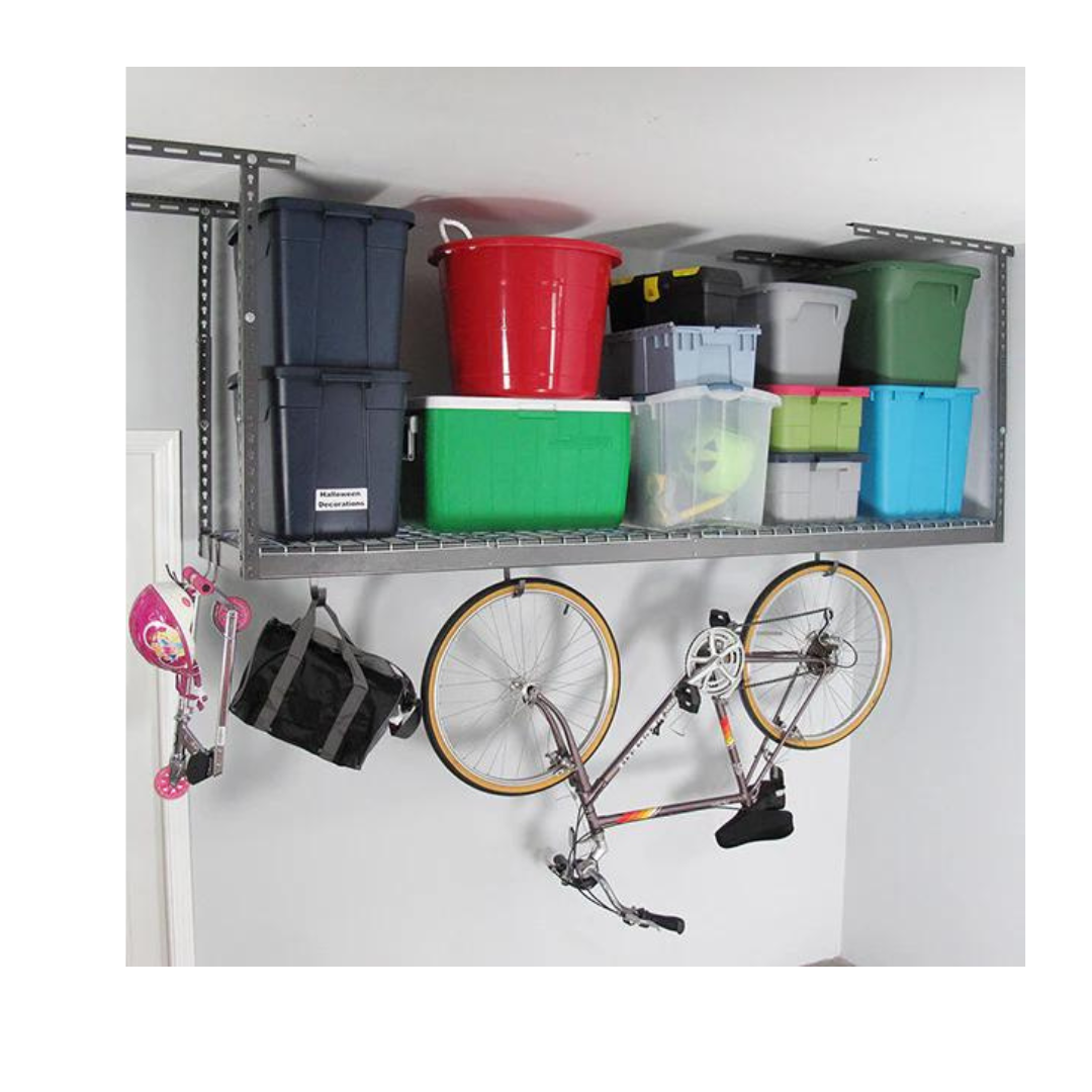 Saferacks – 2×8 Overhead Garage Storage Rack with Hook Set - primehubstore.shop Storage Racks