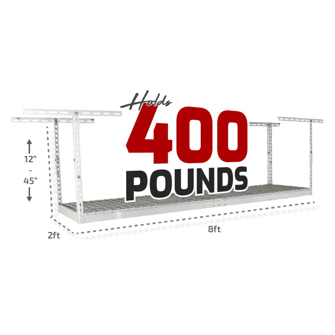 Saferacks – 2×8 Overhead Garage Storage Rack with Hook Set - primehubstore.shop Storage Racks