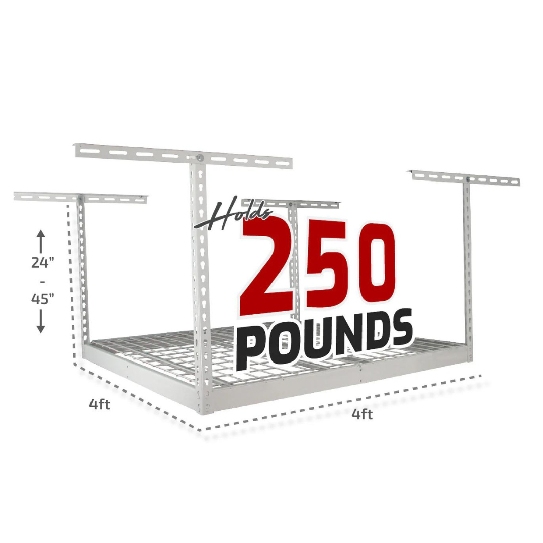 Saferacks – 4×4 Overhead Garage Storage Rack - primehubstore.shop Storage Racks