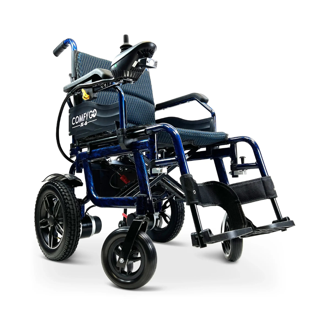 ComfyGo X-6 Lightweight Portable Electric Wheelchair - primehubstore.shop Power Chairs