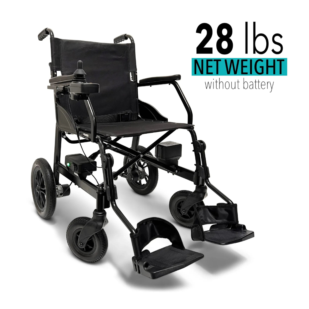 ComfyGo X-Lite Ultra Lightweight Foldable Electric Wheelchair For Travel - primehubstore.shop Power Chairs