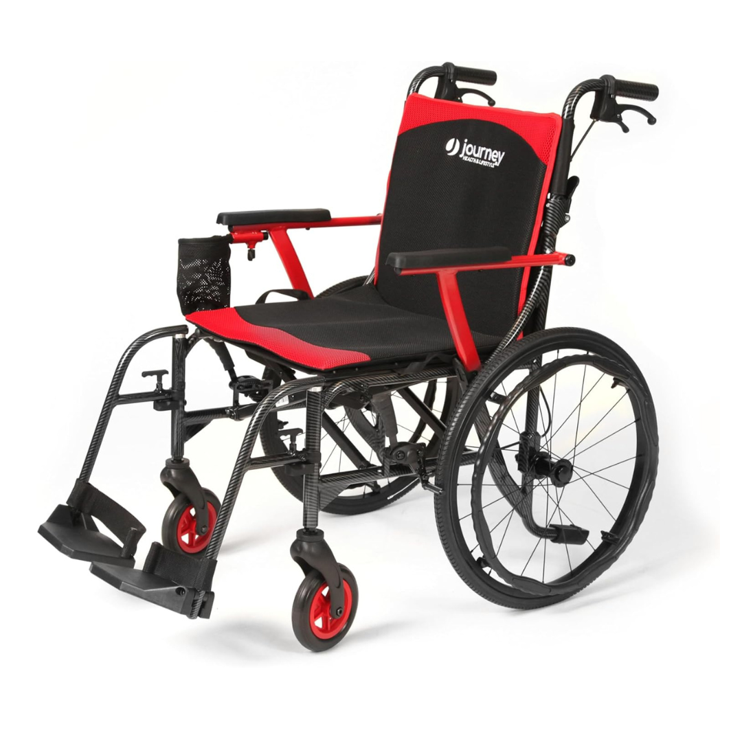 Journey So Lite C2 Super Lightweight Folding Wheelchair - Only 14 lbs - primehubstore.shop Wheelchairs