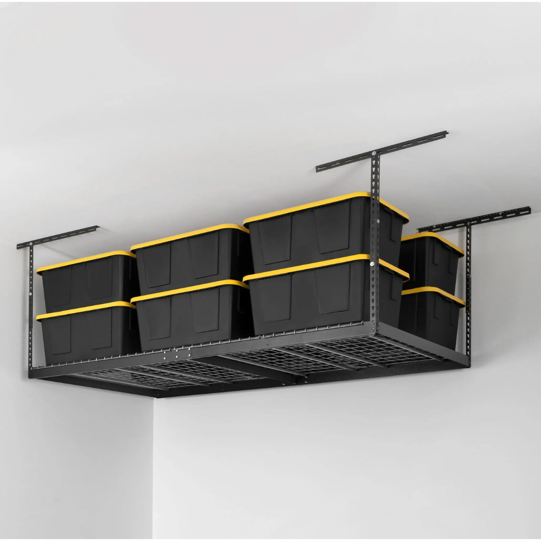 Saferacks – 4×8 Overhead Garage Storage Rack - HD Storage Solution - primehubstore.shop Storage Racks