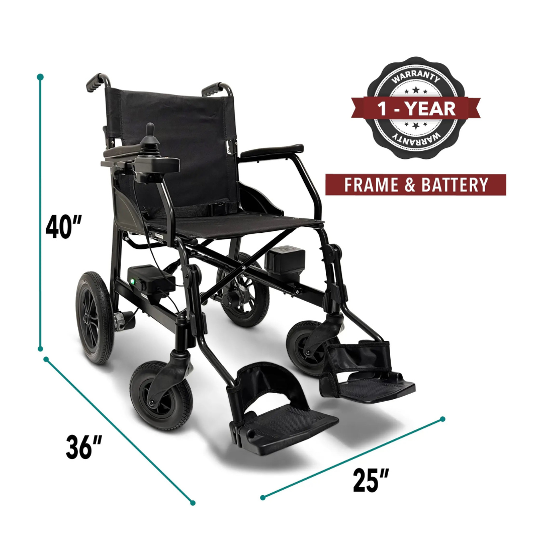 ComfyGo X-Lite Ultra Lightweight Foldable Electric Wheelchair For Travel - primehubstore.shop Power Chairs