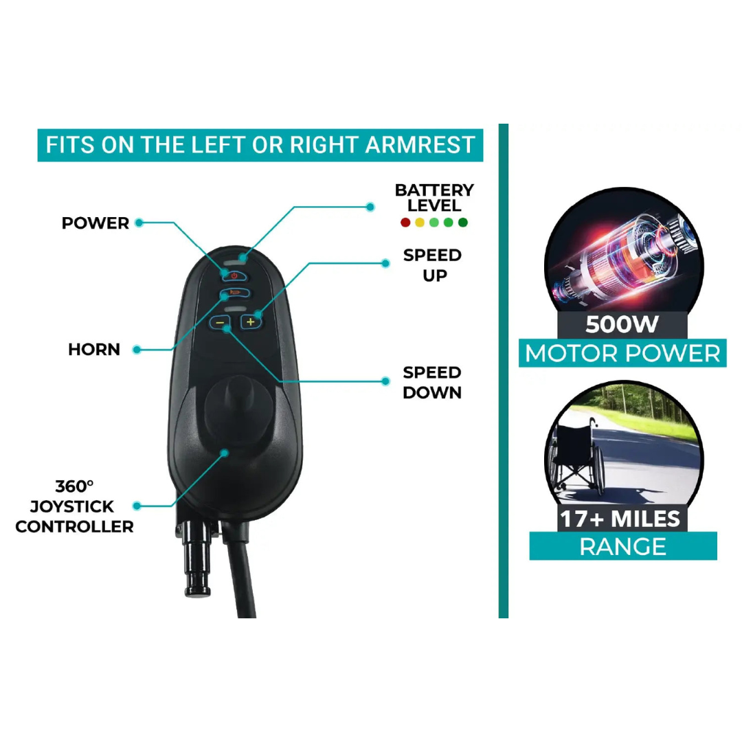 ComfyGo X-6 Lightweight Portable Electric Wheelchair - primehubstore.shop Power Chairs