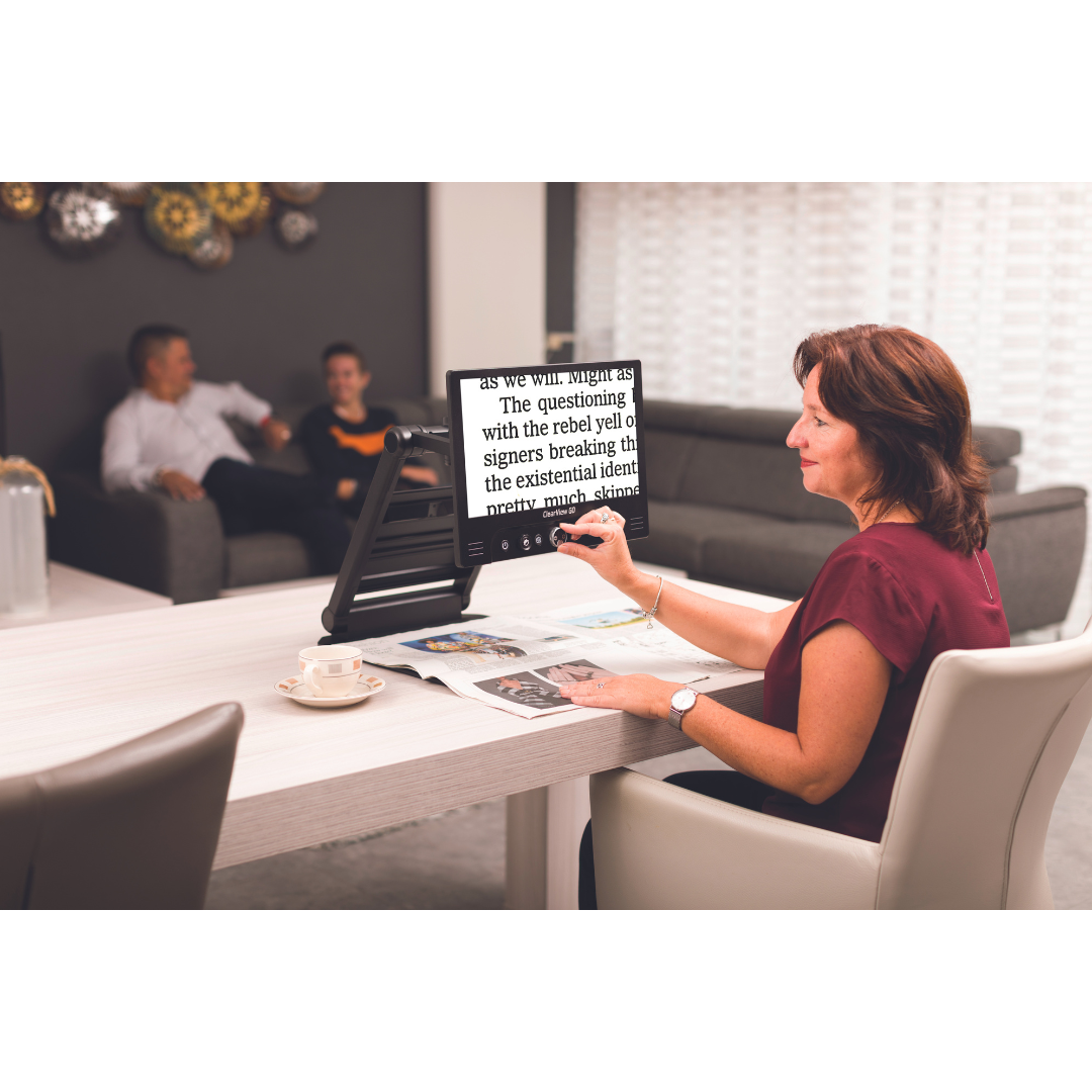 Optelec ClearView GO 17" HD Portable Video Low Vision Magnifier - primehubstore.shop Vision Enhancers