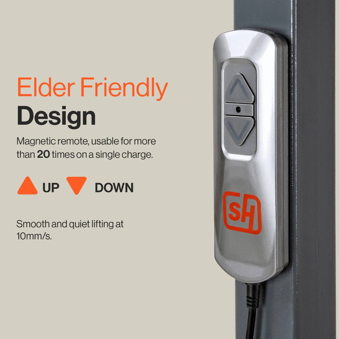 SuperHandy GoRise TX Patient Transfer Lift - 500 lb Capacity - Portable Floor-to-Stand GUT169 - primehubstore.shop Patient Lifts