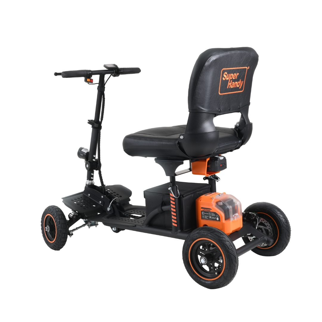 SuperHandy Explorer 4-Wheel Portable Mobility Scooter with Suspension GUT161 - primehubstore.shop Mobility Scooters
