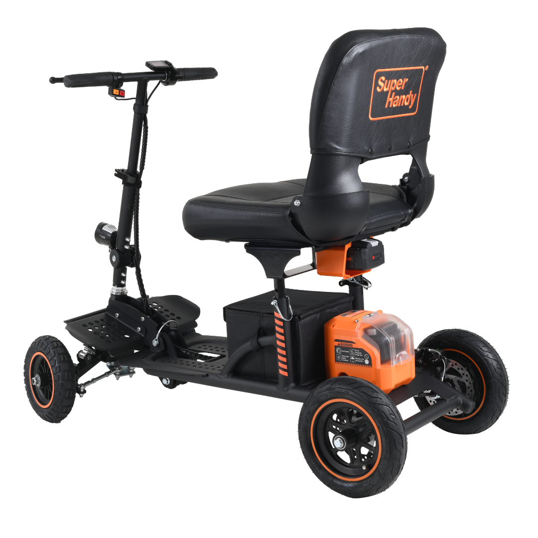 SuperHandy Explorer 4-Wheel Portable Mobility Scooter with Suspension GUT161 - primehubstore.shop Mobility Scooters