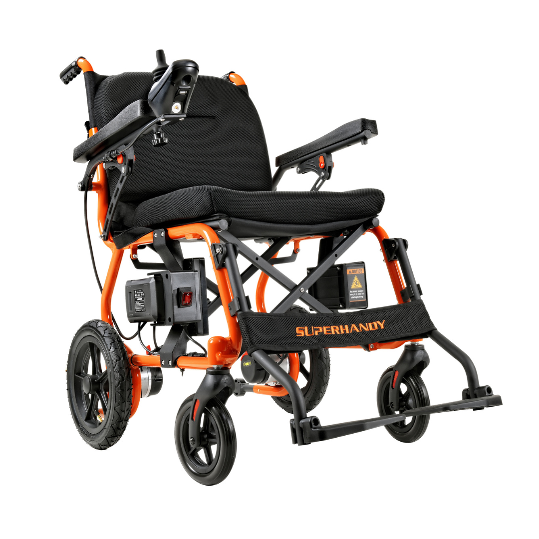 SuperHandy GoRide 2 Portable Electric Wheelchair - Airline Approved GUT166 - primehubstore.shop Power Chairs
