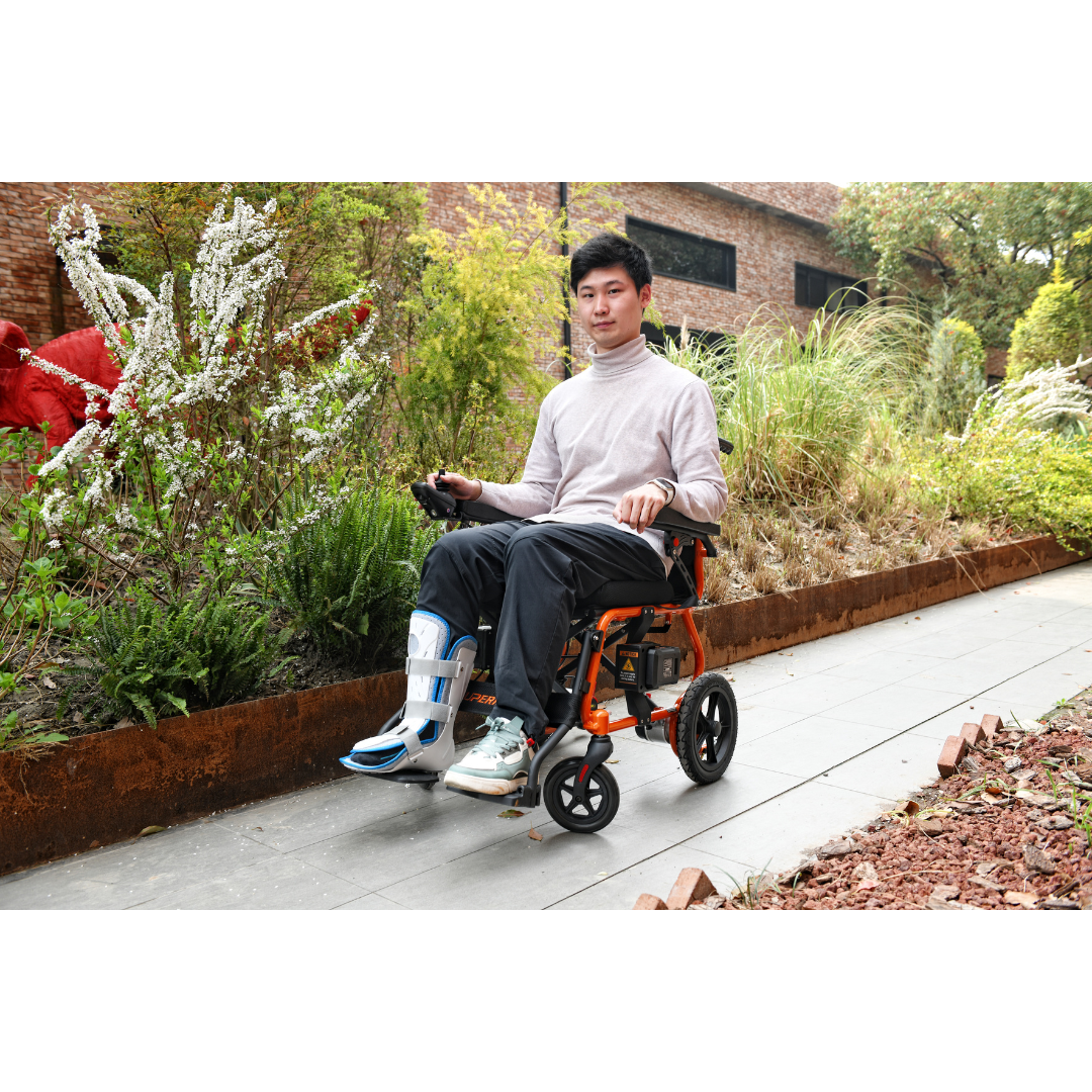 SuperHandy GoRide 2 Portable Electric Wheelchair - Airline Approved GUT166 - primehubstore.shop Power Chairs