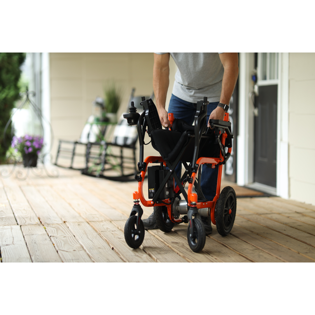 SuperHandy GoRide Electric Wheelchair - 24V 6Ah Battery - Only 39 lbs GUT155 - primehubstore.shop