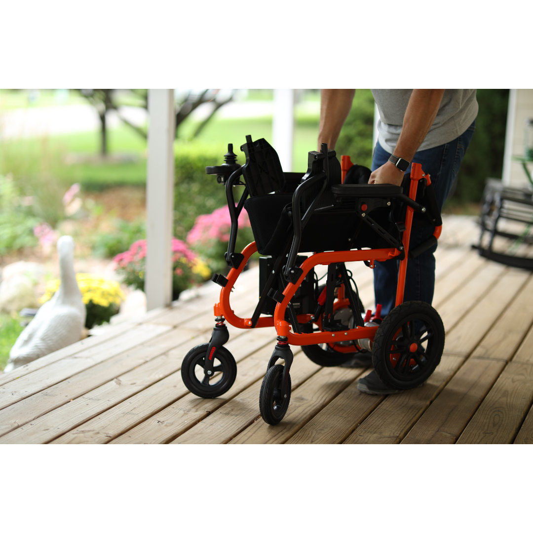 SuperHandy GoRide Electric Wheelchair - 24V 6Ah Battery - Only 39 lbs GUT155 - primehubstore.shop