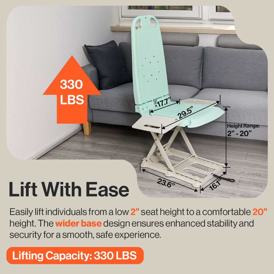 SuperHandy GoRise LT Portable Floor Lift - Extremely Lightweight (19 lbs) GUT170 - primehubstore.shop