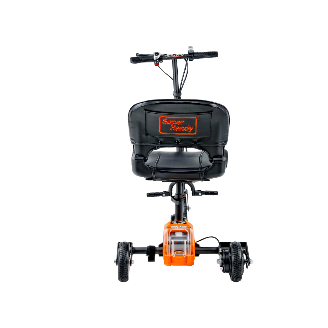 SuperHandy Passport Foldable 3 Wheel Mobility Scooter - 35 lbs - Rear