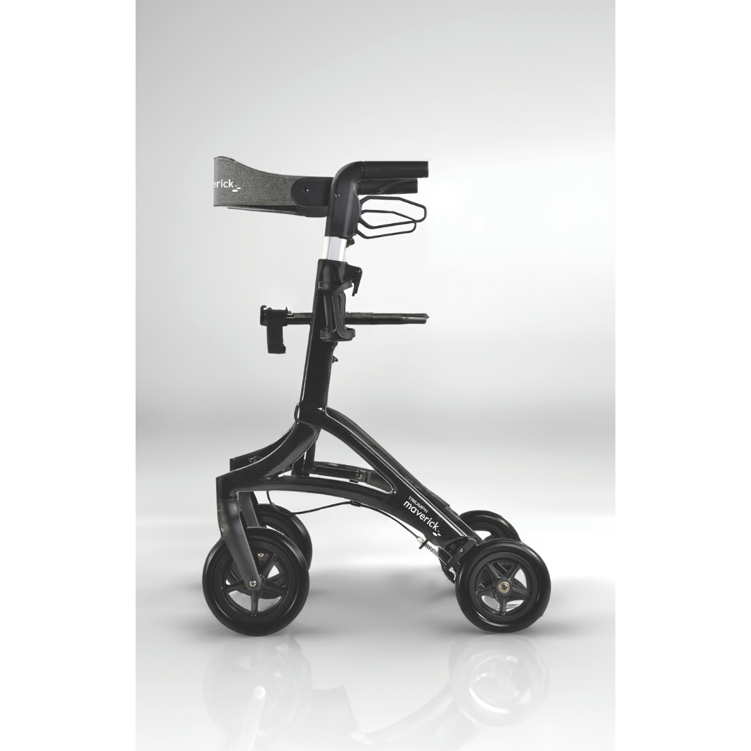 Triumph Mobility Maverick Carbon Fiber Rollator - Only 13.8 lbs - primehubstore.shop Rollators