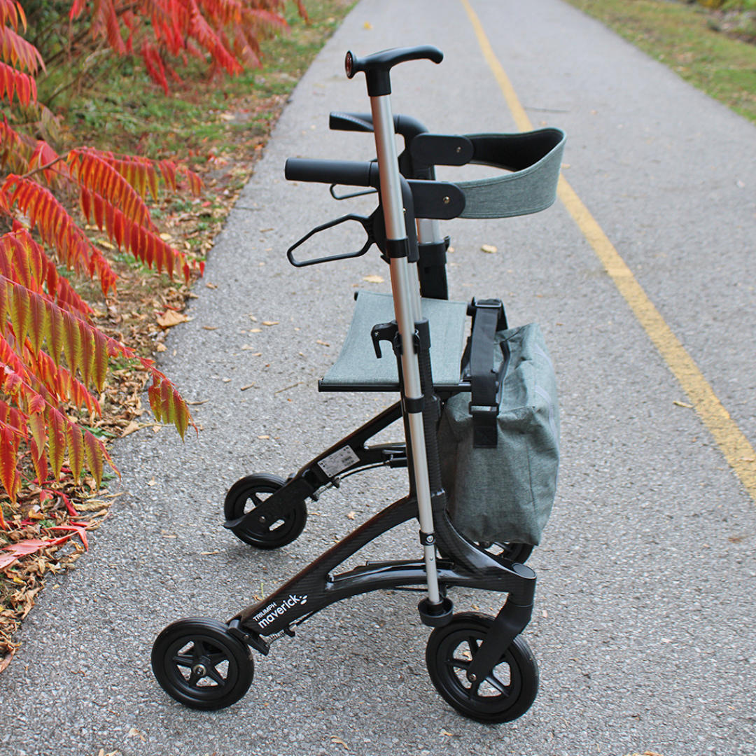 Triumph Mobility Maverick Carbon Fiber Rollator - Only 13.8 lbs - primehubstore.shop Rollators