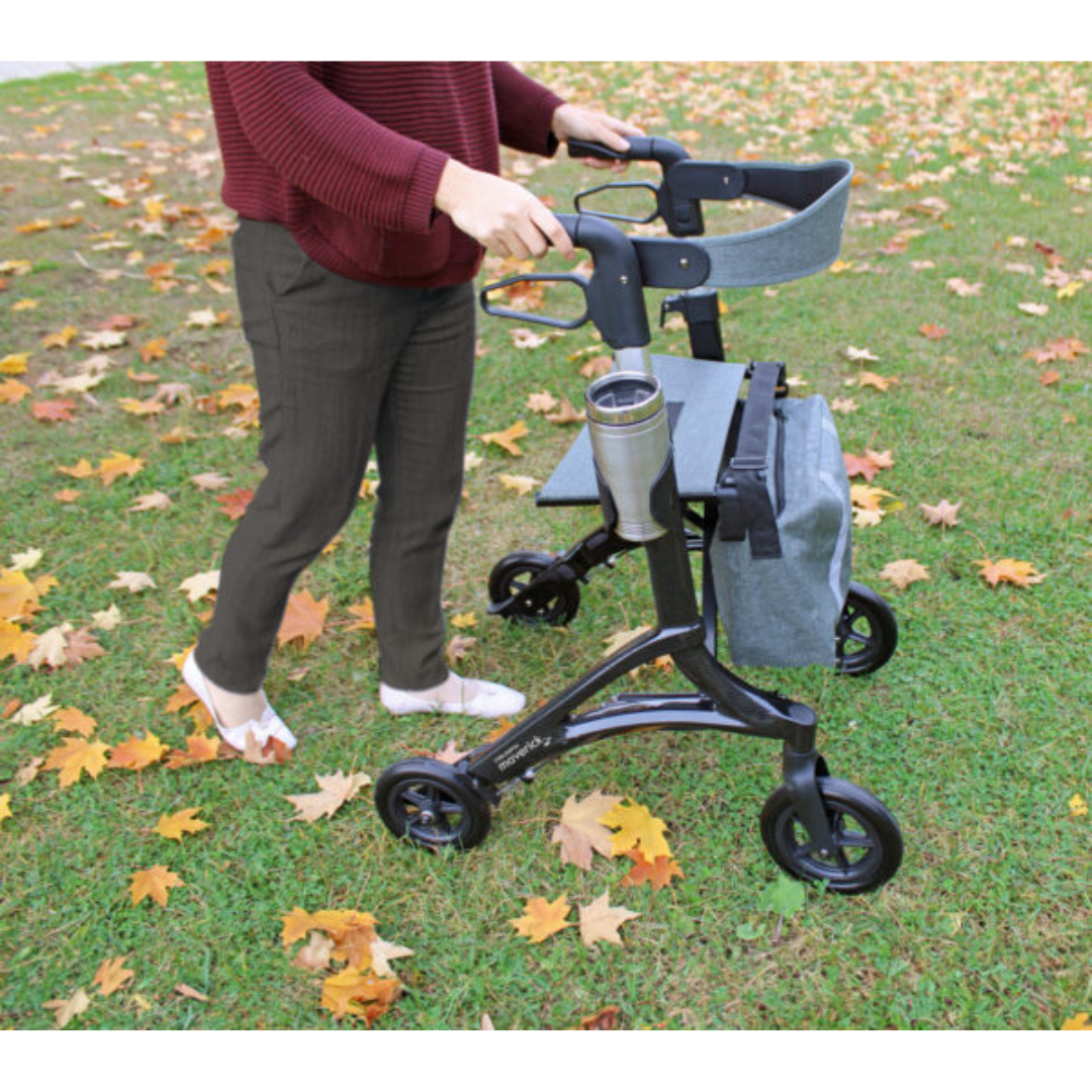 Triumph Mobility Maverick Carbon Fiber Rollator - Only 13.8 lbs - primehubstore.shop Rollators