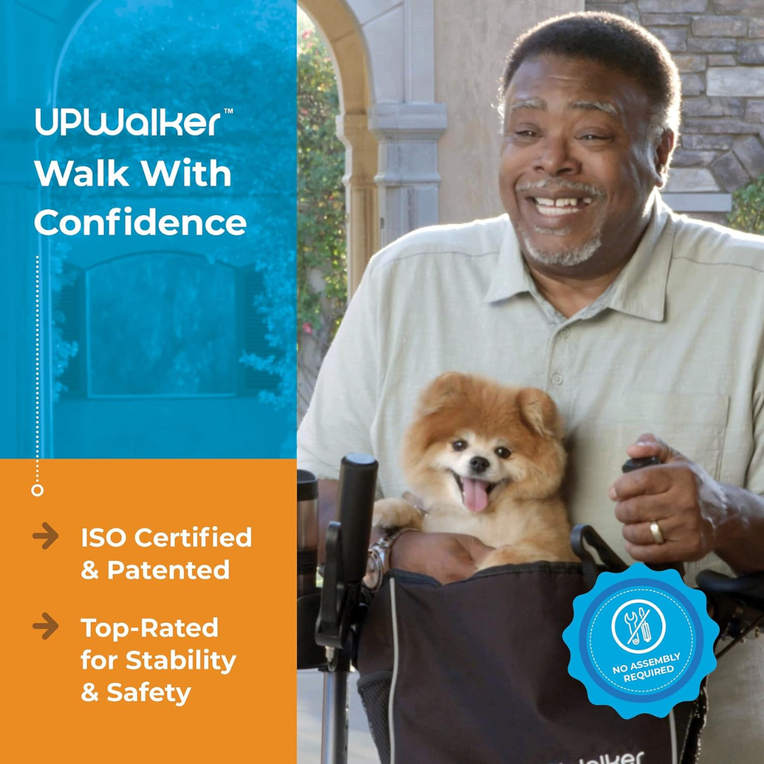 LifeWalker Mobility UPWalker - Innovative Upright Folding Rolling Walker - primehubstore.shop Upright Walkers