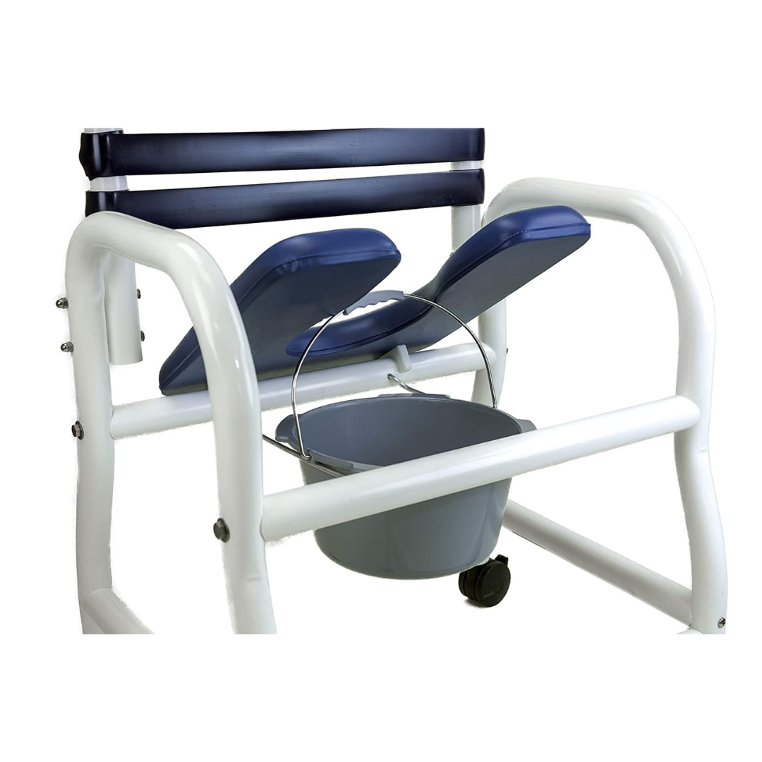 Mor-Medical Deluxe PVC Shower Commode Chair - 18 Inch Seat - primehubstore.shop PVC Shower Chairs