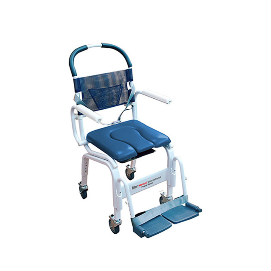Mor-Medical Euro Deluxe Aluminum Shower Commode Chair - primehubstore.shop Shower Chairs