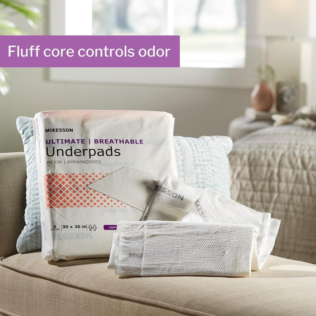 Mckesson Disposable Underpads Breathable Max - Heavy Absorbency - primehubstore.shop Underpads
