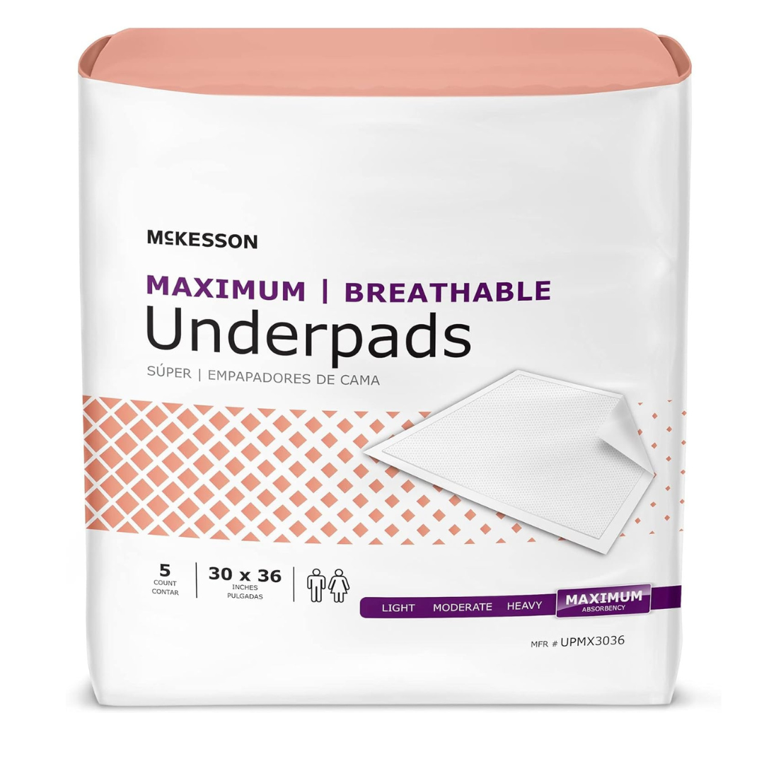 Mckesson Disposable Underpads Breathable Max - Heavy Absorbency - primehubstore.shop Underpads
