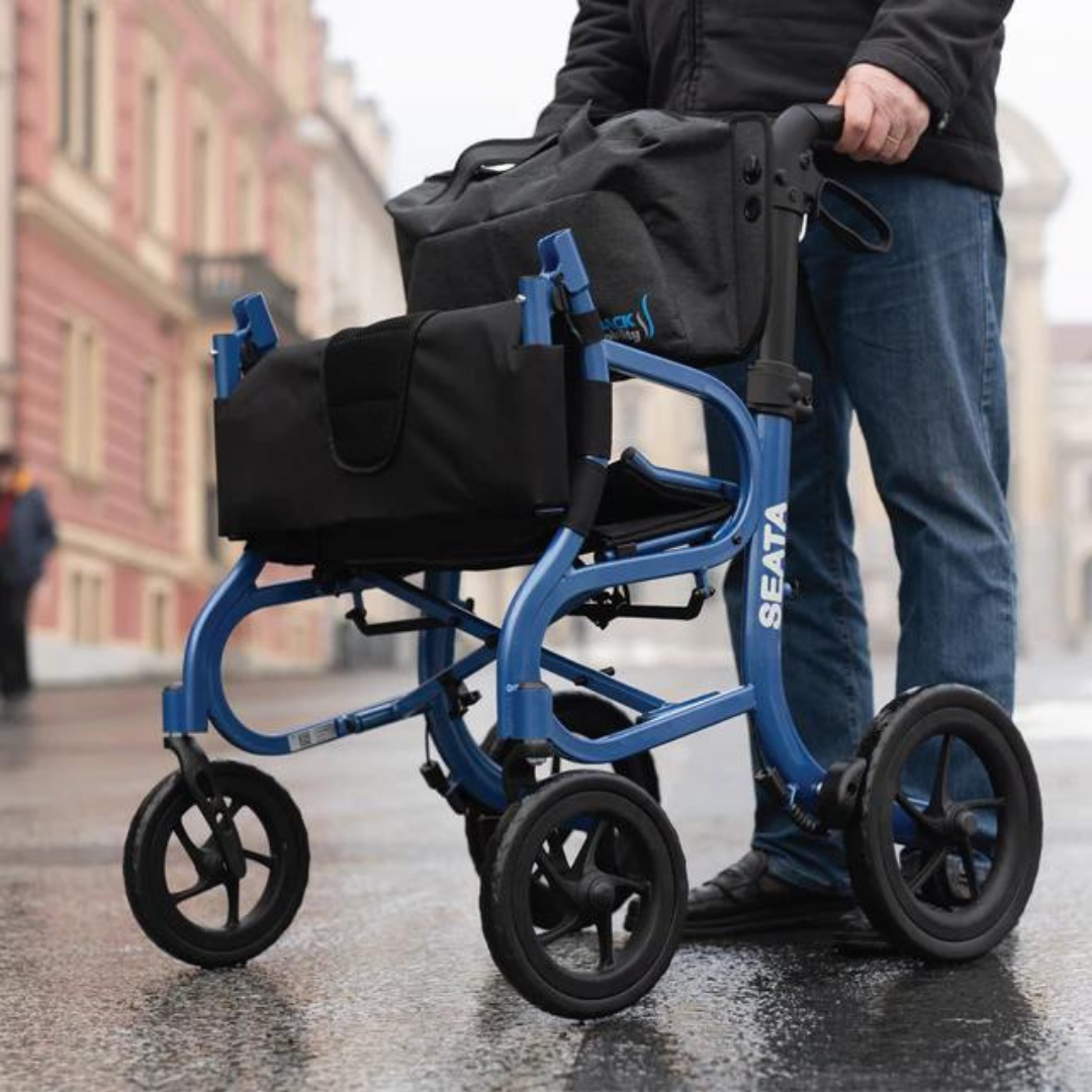 Strongback Mobility SEATA Rollator - Lightweight with Ergonomic Back Support - primehubstore.shop Rollators
