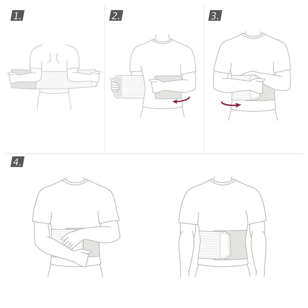 Actimove Abdominal Binder Comfort with Soft Pad - Compression Garment - primehubstore.shop Abdominal Support