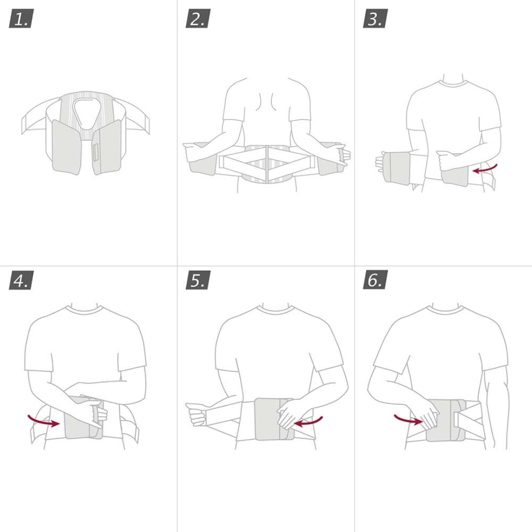 Actimove Professional Lumbar Sacral Support Comfort with Additional Support Belt 10" - primehubstore.shop Back & Lumbar Support Cushions