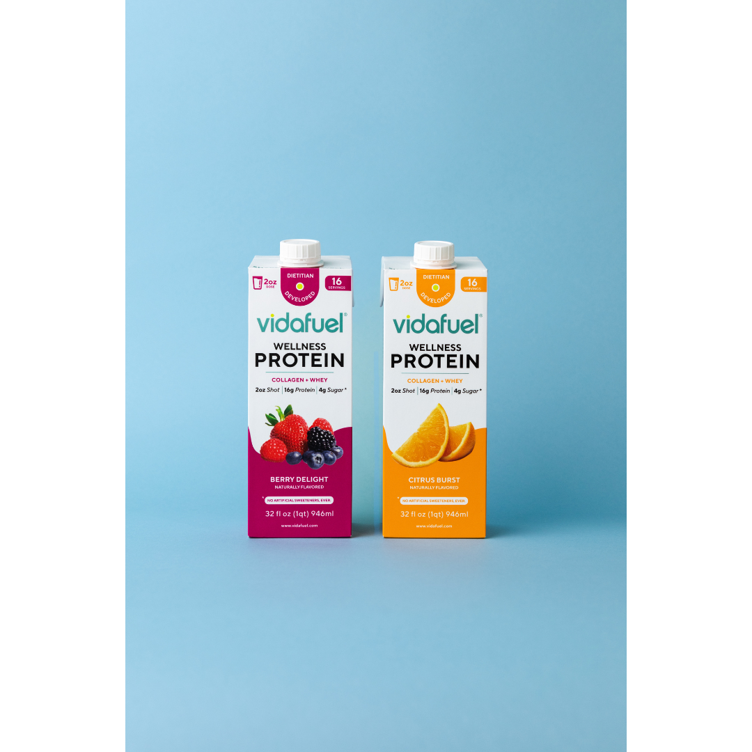 VidaFuel Wellness Protein Drink with Collagen and Whey - 32 oz Carton - primehubstore.shop Protein Supplements