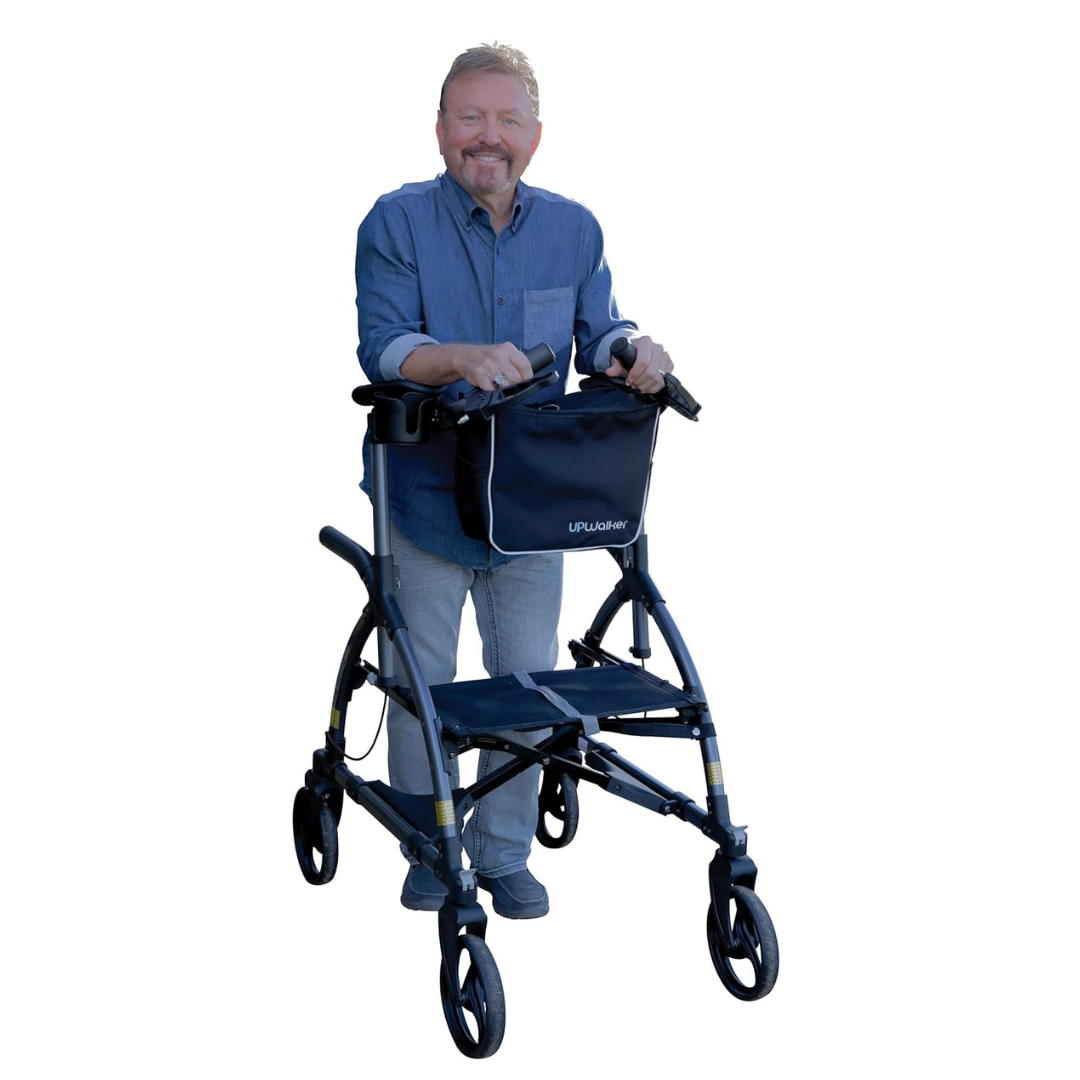 LifeWalker Mobility UPWalker - Innovative Upright Folding Rolling Walker - primehubstore.shop Upright Walkers