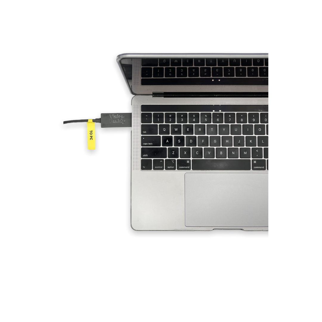 Vision Buddy VB4 Max with Hub - Wearable Vision Device with V4 Headset, Media Hub & Mobile App - PC connection