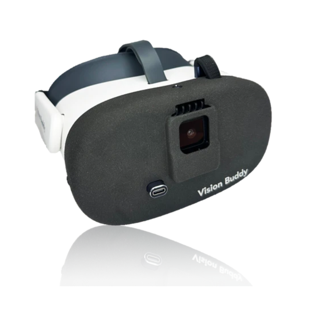 Vision Buddy VB4 Max with Hub - Wearable Vision Device with V4 Headset, Media Hub & Mobile App - front