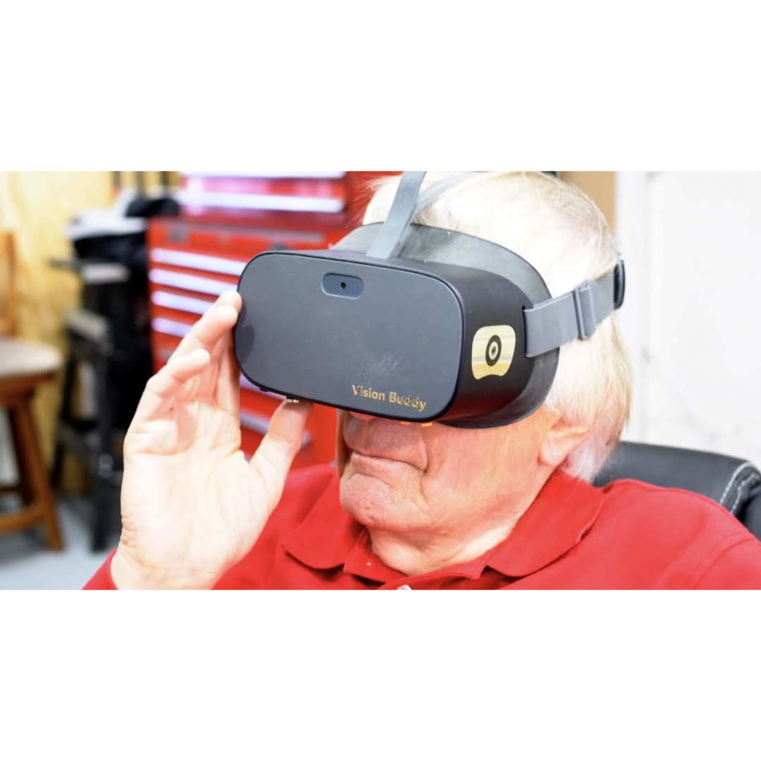 Vision Buddy VB4 Max with Hub - Wearable Vision Device with V4 Headset, Media Hub & Mobile App - primehubstore.shop Wearable Vision Aids
