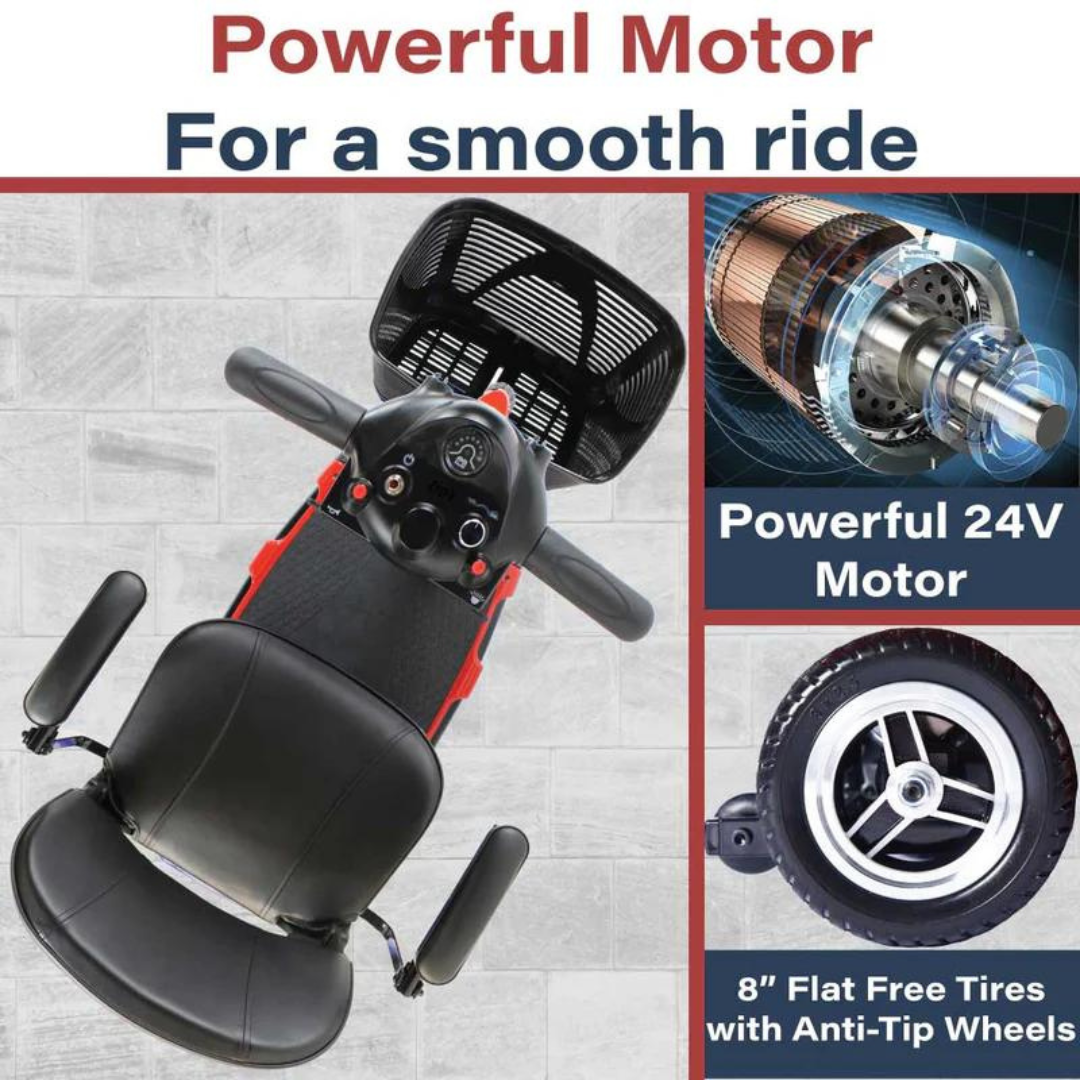 Zipr Roo 3-Wheel Mobility Scooter with Swivel Seat - primehubstore.shop Mobility Scooters