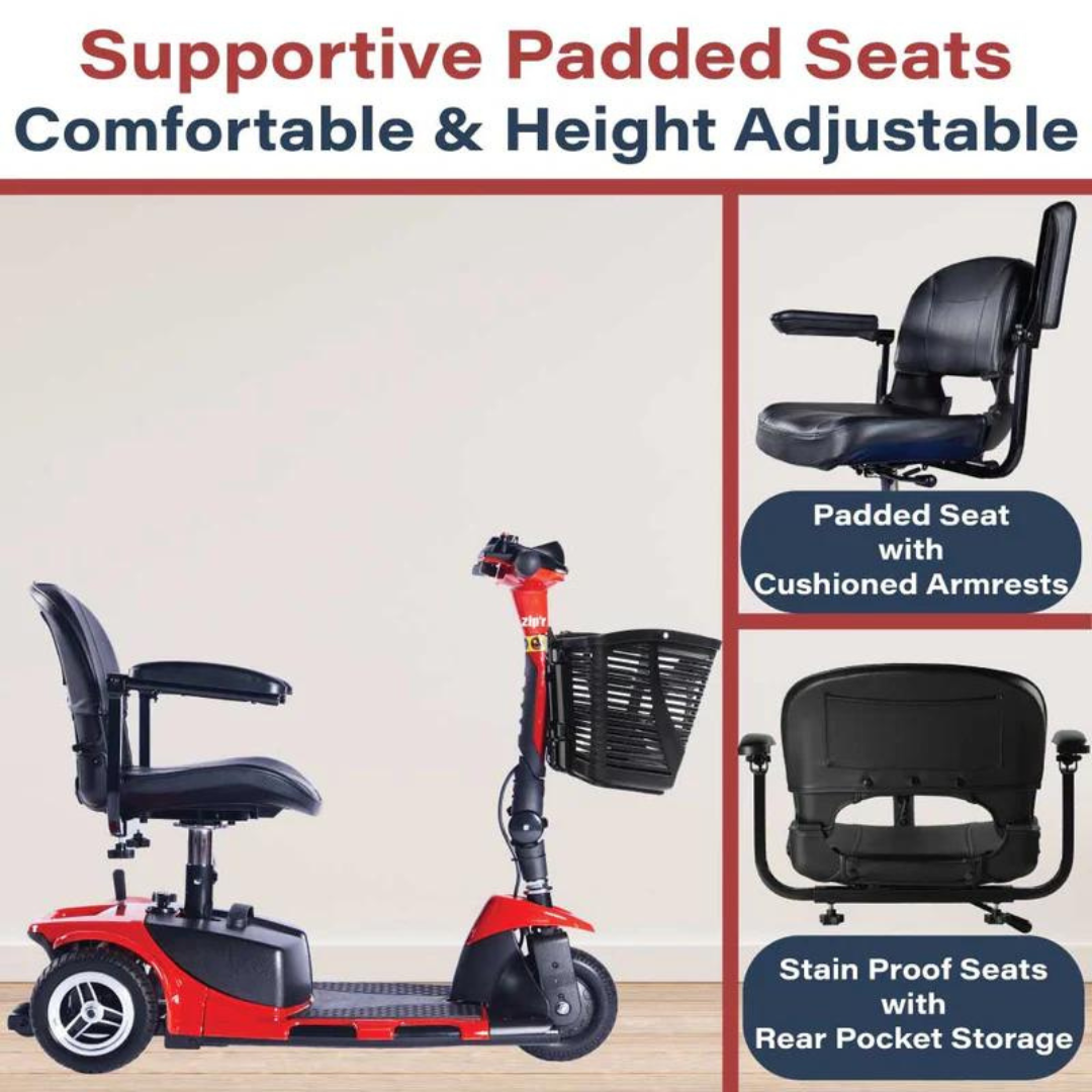 Zipr Roo 3-Wheel Mobility Scooter with Swivel Seat - primehubstore.shop Mobility Scooters