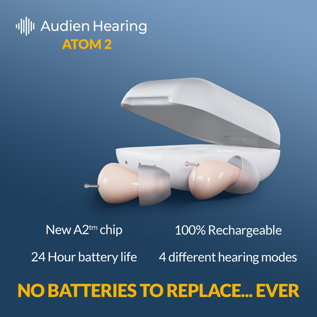 Audien Hearing Atom 2 OTC Hearing Aid - primehubstore.shop Hearing Aids