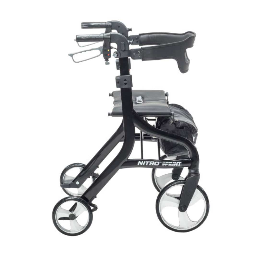 Drive Medical Nitro® Sprint HD Rollator - 500 lb Capacity - primehubstore.shop Rollators