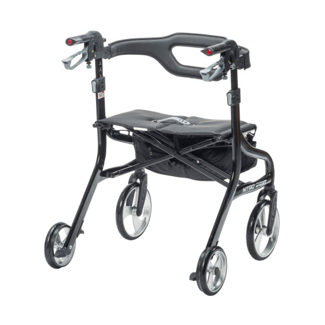 Drive Medical Nitro® Sprint HD Rollator - 500 lb Capacity - primehubstore.shop Rollators