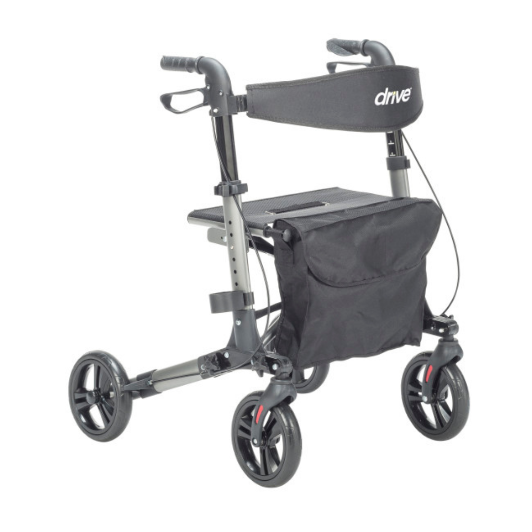 Drive Medical Ultra Compact Folding Rollator - Only 15 lbs - primehubstore.shop Rollators
