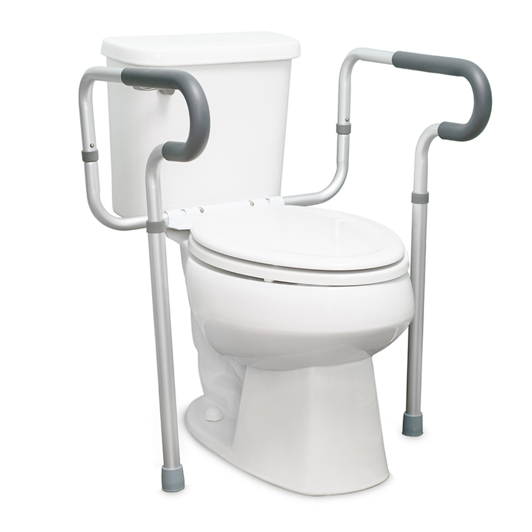 McKesson Height Adjustable Toilet Safety Rail - primehubstore.shop Toilet Safety Frames