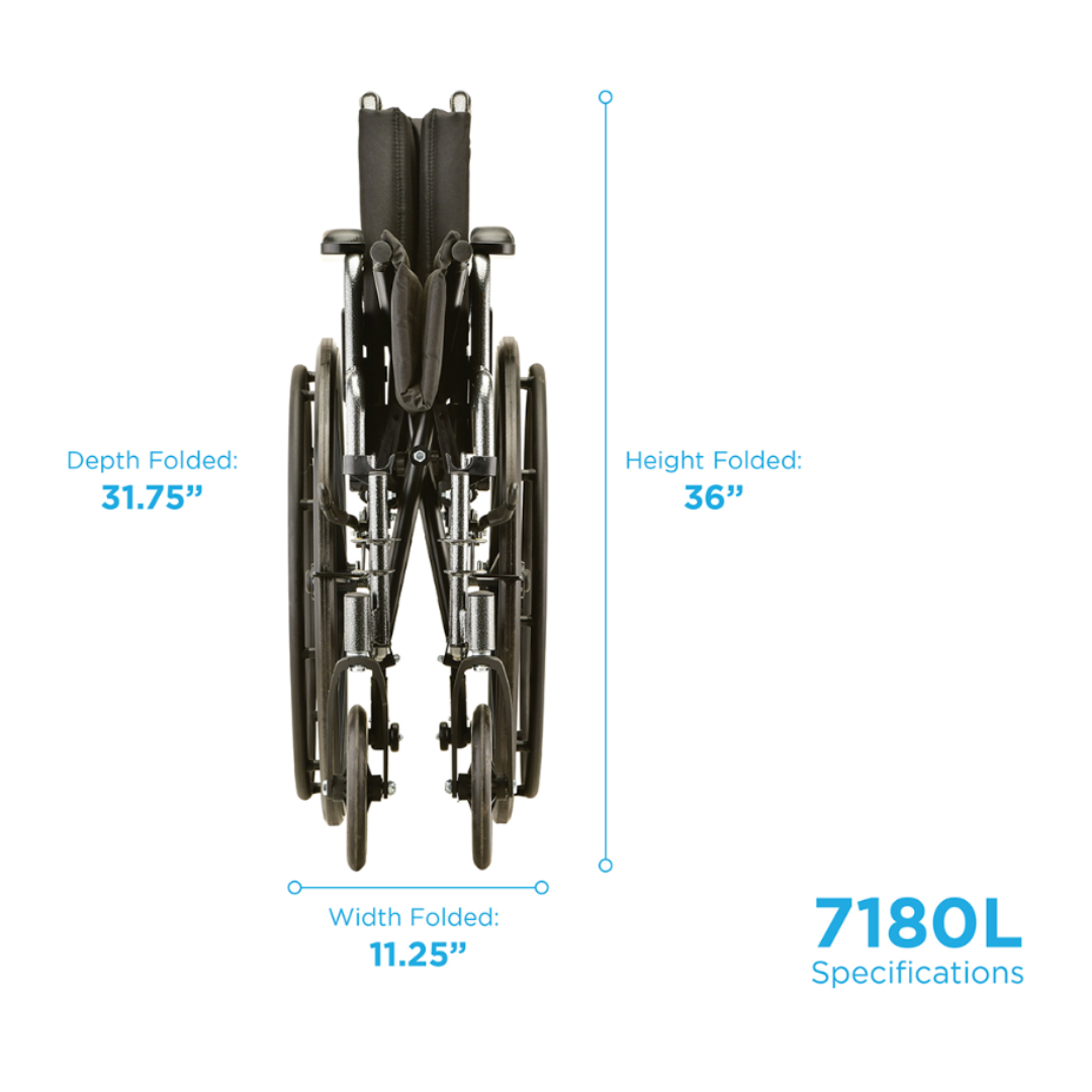 Nova Medical 7160 Lightweight Steel Hammertone Wheelchairs - primehubstore.shop Wheelchairs