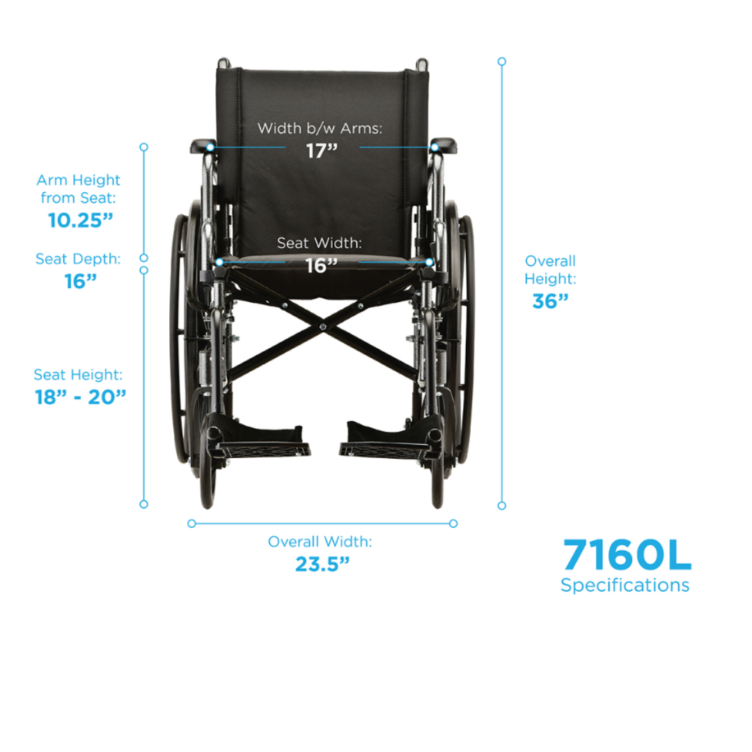 Nova Medical 7160 Lightweight Steel Hammertone Wheelchairs - primehubstore.shop Wheelchairs