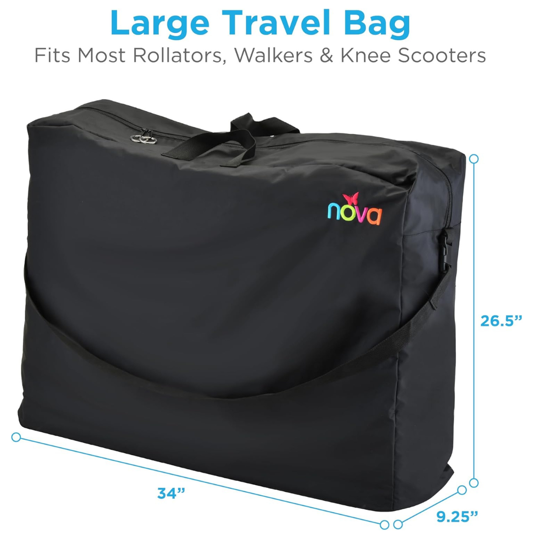 Nova Medical Travel Bag for Rollator Walker & Transport Chairs - primehubstore.shop Wheelchair Parts & Accessories